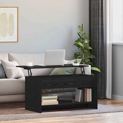 vidaXL Couchtisch Schwarz Eichen-Optik 80 x 50,5 x 41,5 cm vidaXL Couchtisch Schwarz Eichen-Optik 80 x 50,5 x 41,5 cm