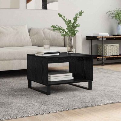 vidaXL Couchtisch Schwarz Eichen-Optik 60 x 50 x 40 cm Holzwerkstoff vidaXL Couchtisch Schwarz Eichen-Optik 60 x 50 x 40 cm Holzwerkstoff