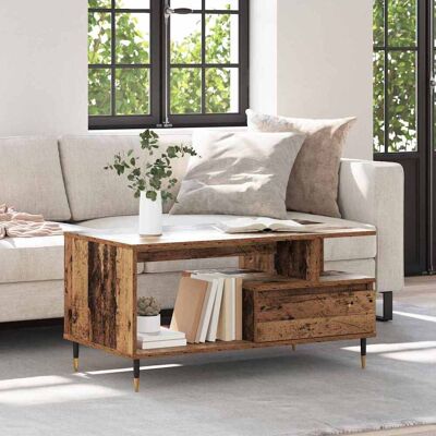 vidaXL Couchtisch Altholz 90 x 49 x 45 cm Holzwerkstoff vidaXL Couchtisch Altholz 90 x 49 x 45 cm Holzwerkstoff