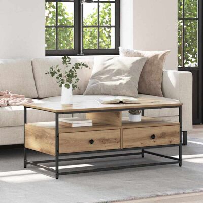 vidaXL Couchtisch Artisan-Eiche 100 x 51 x 45 cm Holzwerkstoff vidaXL Couchtisch Artisan-Eiche 100 x 51 x 45 cm Holzwerkstoff