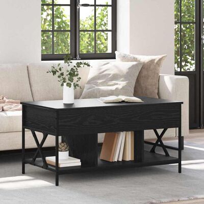 vidaXL Couchtisch Schwarz Eichen-Optik 100 x 55 x 48,5 cm vidaXL Couchtisch Schwarz Eichen-Optik 100 x 55 x 48,5 cm