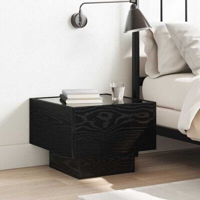vidaXL Couchtisch Schwarz Eichen-Optik 40 x 40 x 30 cm Holzwerkstoff vidaXL Couchtisch Schwarz Eichen-Optik 40 x 40 x 30 cm Holzwerkstoff