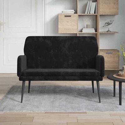 vidaXL Bank Schwarz 108 x 79 x 79 cm Samt vidaXL Bank Schwarz 108 x 79 x 79 cm Samt