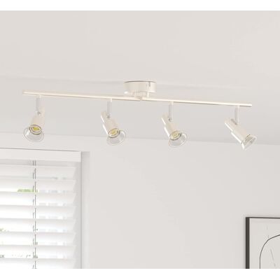 vidaXL Deckenstrahler mit Strahlern Nickel 70 x 9 x 12,5 cm Stahl vidaXL Deckenstrahler mit Strahlern Nickel 70 x 9 x 12,5 cm Stahl