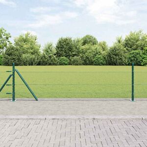 vidaXL Zaunpfosten Grün 100 x 0,4 m (13 mm Maschenweite) Stahl und PVC vidaXL Zaunpfosten Grün 100 x 0,4 m (13 mm Maschenweite) Stahl und PVC