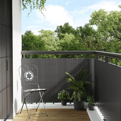 vidaXL - Balcony Screen - Anthrazit - 300x90 cm - Screen vidaXL - Balcony Screen - Anthrazit - 300x90 cm - Screen