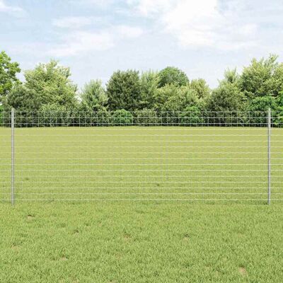 vidaXL Einbetonierter Zaunpfosten 11 Stk. Silber 120 cm vidaXL Einbetonierter Zaunpfosten 11 Stk. Silber 120 cm