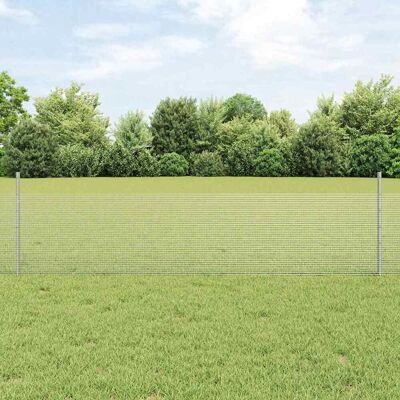 vidaXL Gartenzäune mit galvanisiertem Stahl - 2 Rollen & 12 Pfosten vidaXL Gartenzäune mit galvanisiertem Stahl - 2 Rollen & 12 Pfosten