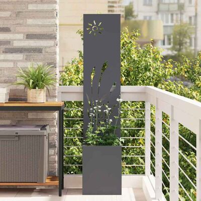 vidaXL Garten Sichtschutz-Leinwand Anthrazit 32 x 150 cm vidaXL Garten Sichtschutz-Leinwand Anthrazit 32 x 150 cm