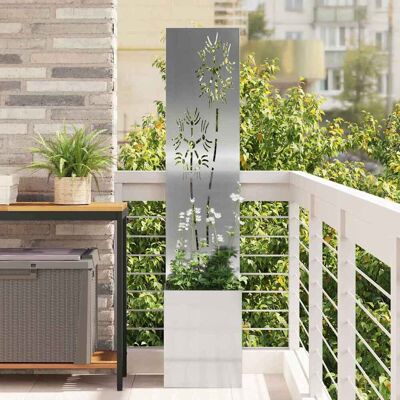 vidaXL Garten Sichtschutz-Leinwand Silber 32 x 150 cm Verzinkter Stahl vidaXL Garten Sichtschutz-Leinwand Silber 32 x 150 cm Verzinkter Stahl