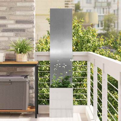 vidaXL Garten Sichtschutz-Leinwand Silber 32 x 150 cm Verzinkter Stahl vidaXL Garten Sichtschutz-Leinwand Silber 32 x 150 cm Verzinkter Stahl