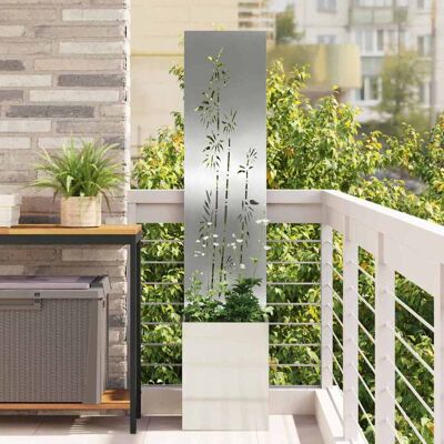 vidaXL Garten Sichtschutz-Leinwand Silber 32 x 150 cm Verzinkter Stahl vidaXL Garten Sichtschutz-Leinwand Silber 32 x 150 cm Verzinkter Stahl