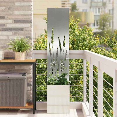 vidaXL Garten Sichtschutz-Leinwand Silber 32 x 150 cm Verzinkter Stahl vidaXL Garten Sichtschutz-Leinwand Silber 32 x 150 cm Verzinkter Stahl