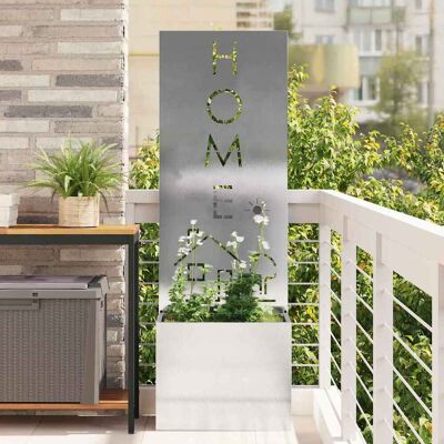 vidaXL Garten Sichtschutz-Leinwand Silber 50 x 32 x 150 cm Edelstahl vidaXL Garten Sichtschutz-Leinwand Silber 50 x 32 x 150 cm Edelstahl