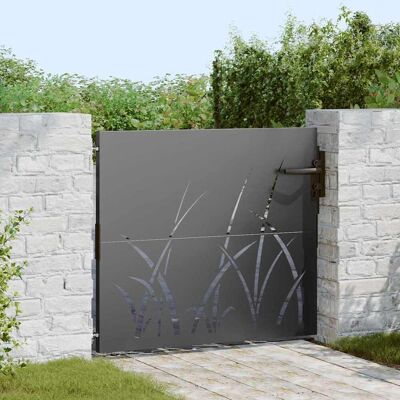 vidaXL Gartentor Schwarz 85 x 100 cm Pulverbeschichteter Stahl vidaXL Gartentor Schwarz 85 x 100 cm Pulverbeschichteter Stahl