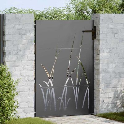 vidaXL Gartentor Schwarz 85 x 125 cm Pulverbeschichteter Stahl vidaXL Gartentor Schwarz 85 x 125 cm Pulverbeschichteter Stahl