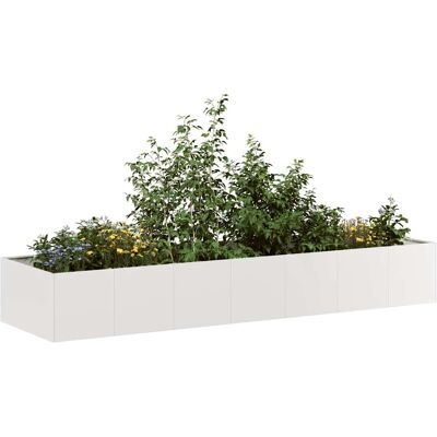 vidaXL Edelstahl Pflanzkübel 280x80x40 cm - Gartenbeet vidaXL Edelstahl Pflanzkübel 280x80x40 cm - Gartenbeet