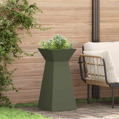 vidaXL Säulen Pflanzer Oliv 35 x 35 x 73 cm vidaXL Säulen Pflanzer Oliv 35 x 35 x 73 cm