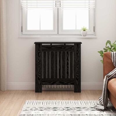 vidaXL Heizkörperabdeckung Schwarze Eiche 78 x 19 x 81,5 cm vidaXL Heizkörperabdeckung Schwarze Eiche 78 x 19 x 81,5 cm