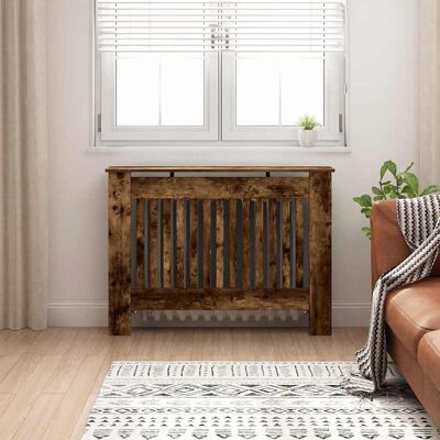 vidaXL Heizkörperabdeckung Raucheiche 112 x 19 x 81,5 cm Holzwerkstoff vidaXL Heizkörperabdeckung Raucheiche 112 x 19 x 81,5 cm Holzwerkstoff