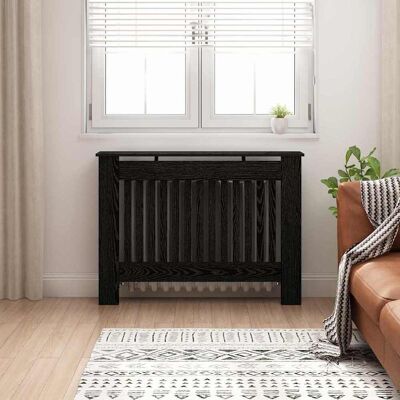 vidaXL Heizkörperabdeckung Schwarze Eiche 112 x 19 x 81,5 cm vidaXL Heizkörperabdeckung Schwarze Eiche 112 x 19 x 81,5 cm