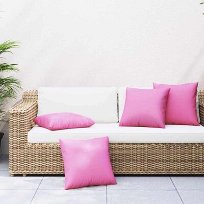 vidaXL Streupillows Uni 4 pcs Rosa 60 x 60 cm Polyesterstoff vidaXL Streupillows Uni 4 pcs Rosa 60 x 60 cm Polyesterstoff