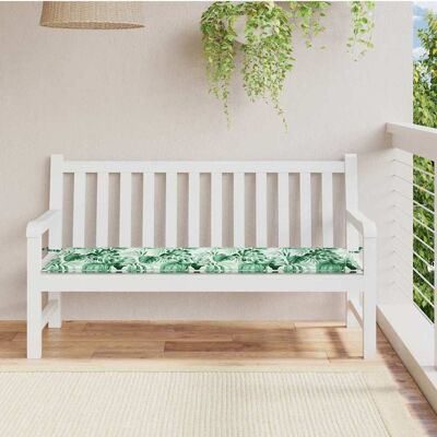 vidaXL Bankpolster Oxford-Stoff Blattmuster 150 x 50 x 3 cm vidaXL Bankpolster Oxford-Stoff Blattmuster 150 x 50 x 3 cm