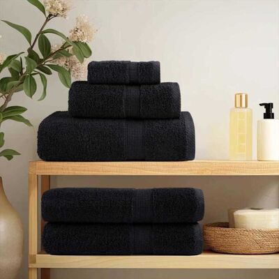 vidaXL Gästetuch SOLUND 10 Stk. Schwarz 15 x 21 cm 550 gsm vidaXL Gästetuch SOLUND 10 Stk. Schwarz 15 x 21 cm 550 gsm