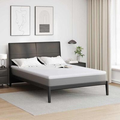 vidaXL Matratzenauflage Weiß 140 x 200 cm Jacquard Stoff vidaXL Matratzenauflage Weiß 140 x 200 cm Jacquard Stoff