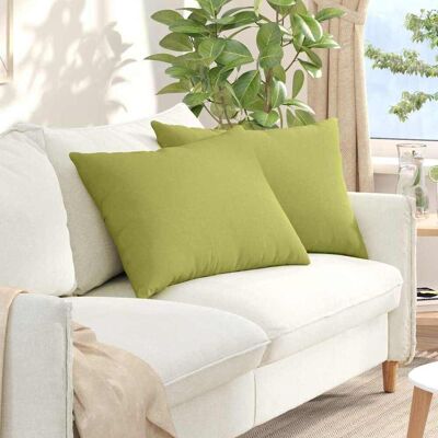 vidaXL Sofakissen 2 pcs Hellgrün 70 x 50 cm Stoff vidaXL Sofakissen 2 pcs Hellgrün 70 x 50 cm Stoff