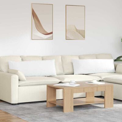 vidaXL Sofakissen 2 pcs Weiß 120 x 40 cm Stoff vidaXL Sofakissen 2 pcs Weiß 120 x 40 cm Stoff