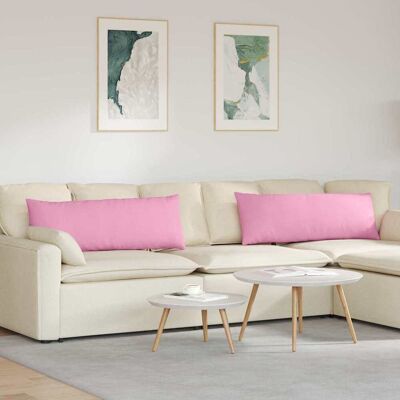 vidaXL Sofakissen 2 pcs Rosa 120 x 40 cm Stoff vidaXL Sofakissen 2 pcs Rosa 120 x 40 cm Stoff