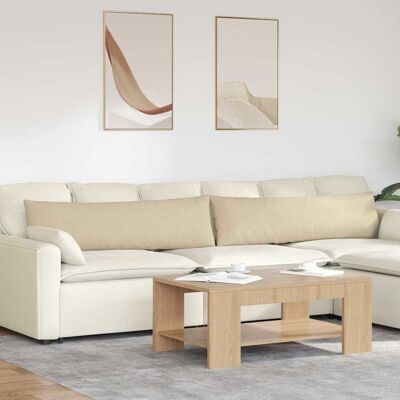 vidaXL Sofakissen 2 pcs Creme 145 x 40 cm Stoff vidaXL Sofakissen 2 pcs Creme 145 x 40 cm Stoff