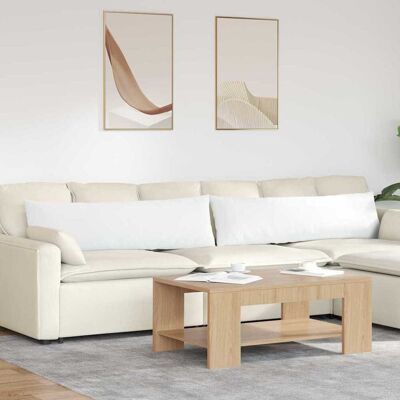 vidaXL Sofakissen 2 pcs Stoff Weiß 145 x 40 cm vidaXL Sofakissen 2 pcs Stoff Weiß 145 x 40 cm
