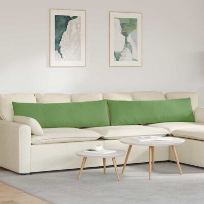 vidaXL Sofakissen 2 pcs Hellgrün 145 x 40 cm Cordstoff vidaXL Sofakissen 2 pcs Hellgrün 145 x 40 cm Cordstoff