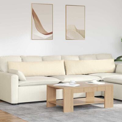 vidaXL Sofakissen 2 pcs Creme 145 x 40 cm Cordstoff vidaXL Sofakissen 2 pcs Creme 145 x 40 cm Cordstoff