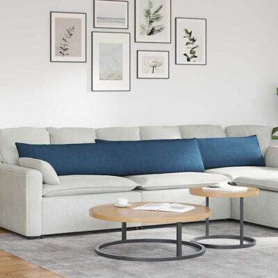 vidaXL Sofakissen 2 stk. Stoff Blau 200 x 40 cm vidaXL Sofakissen 2 stk. Stoff Blau 200 x 40 cm