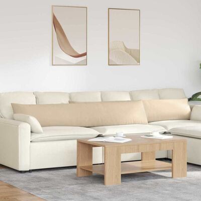 vidaXL Sofakissen 2 stk. Stoff Creme 200 x 40 cm vidaXL Sofakissen 2 stk. Stoff Creme 200 x 40 cm