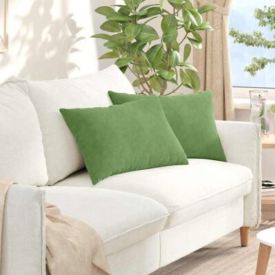 vidaXL Sofakissen 2 pcs Hellgrün 60 x 40 cm Cordstoff vidaXL Sofakissen 2 pcs Hellgrün 60 x 40 cm Cordstoff
