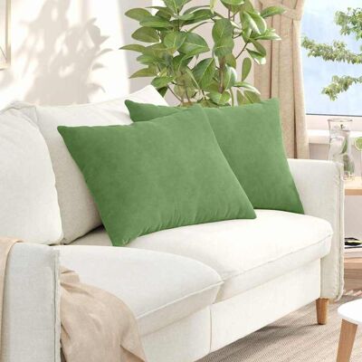 vidaXL Sofakissen 2 pcs Hellgrün 70 x 50 cm Cordstoff vidaXL Sofakissen 2 pcs Hellgrün 70 x 50 cm Cordstoff