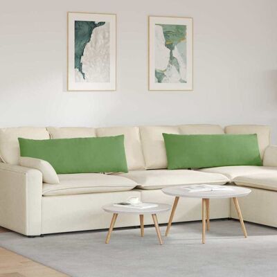 vidaXL Sofakissen 2 pcs Hellgrün 120 x 40 cm Cordstoff vidaXL Sofakissen 2 pcs Hellgrün 120 x 40 cm Cordstoff