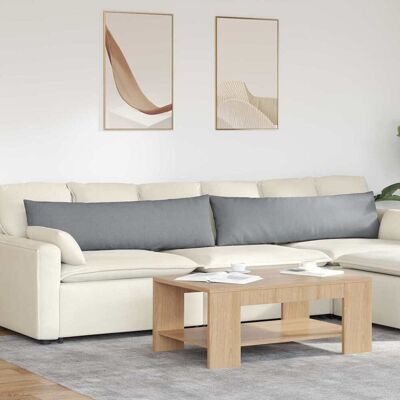 vidaXL Sofakissen 2 pcs Hellgrau 145 x 40 cm Stoff vidaXL Sofakissen 2 pcs Hellgrau 145 x 40 cm Stoff