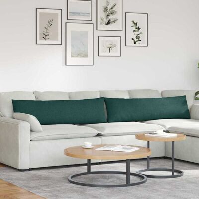 vidaXL Sofakissen 2 pcs Stoff Dunkelgrün 145 x 40 cm vidaXL Sofakissen 2 pcs Stoff Dunkelgrün 145 x 40 cm