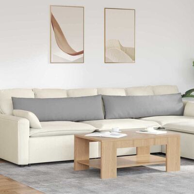 vidaXL Sofakissen 2 pcs Stoff Wolkengrau 145 x 40 cm vidaXL Sofakissen 2 pcs Stoff Wolkengrau 145 x 40 cm