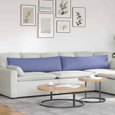 vidaXL Sofakissen 2 pcs Jeans blau 145 x 40 cm Stoff vidaXL Sofakissen 2 pcs Jeans blau 145 x 40 cm Stoff