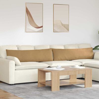 vidaXL Sofakissen 2 pcs Braun 145 x 40 cm Cordstoff vidaXL Sofakissen 2 pcs Braun 145 x 40 cm Cordstoff