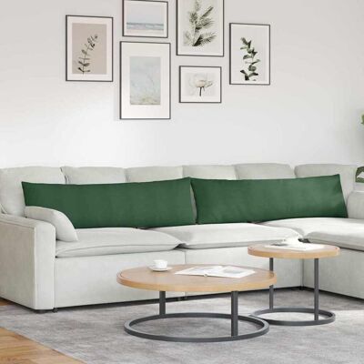 vidaXL Sofakissen 2 pcs Dunkelgrün 145 x 40 cm Cordstoff vidaXL Sofakissen 2 pcs Dunkelgrün 145 x 40 cm Cordstoff