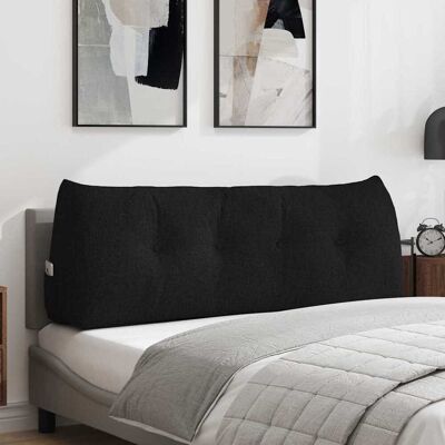 vidaXL Rücken Kissen Schwarz 140 x 24 x 50 cm Stoff vidaXL Rücken Kissen Schwarz 140 x 24 x 50 cm Stoff