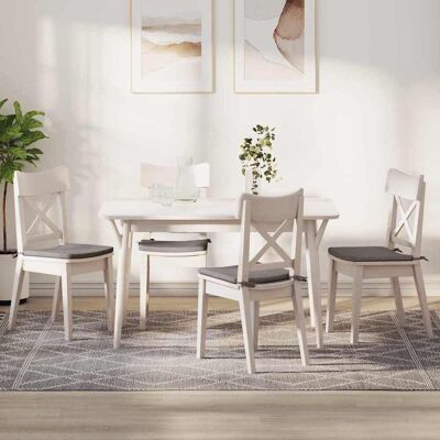vidaXL Sitzkissen 4 pcs Taupe 40 x 40 x 3 cm Stoff vidaXL Sitzkissen 4 pcs Taupe 40 x 40 x 3 cm Stoff