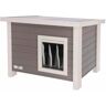 Kerbl ECO Katzenhaus Eli 57×45×43 cm Grau und Weiß